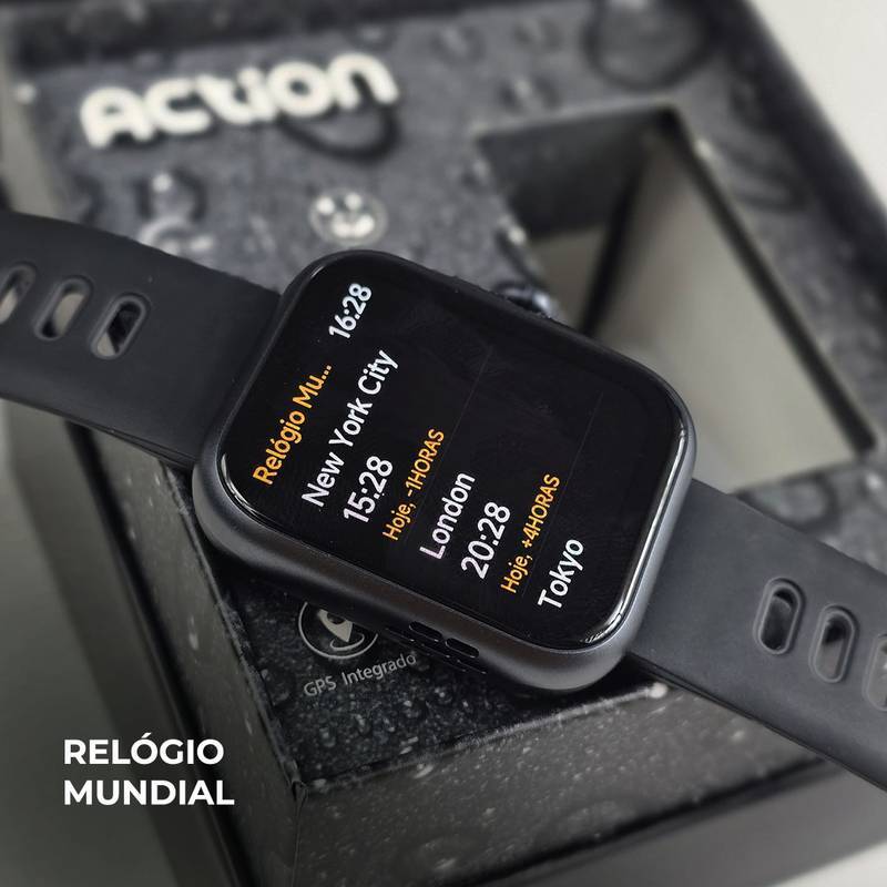 ACTION WEARZONE – Com ALEXA Integrada, GPS Embutido e 3ATM de Resistência