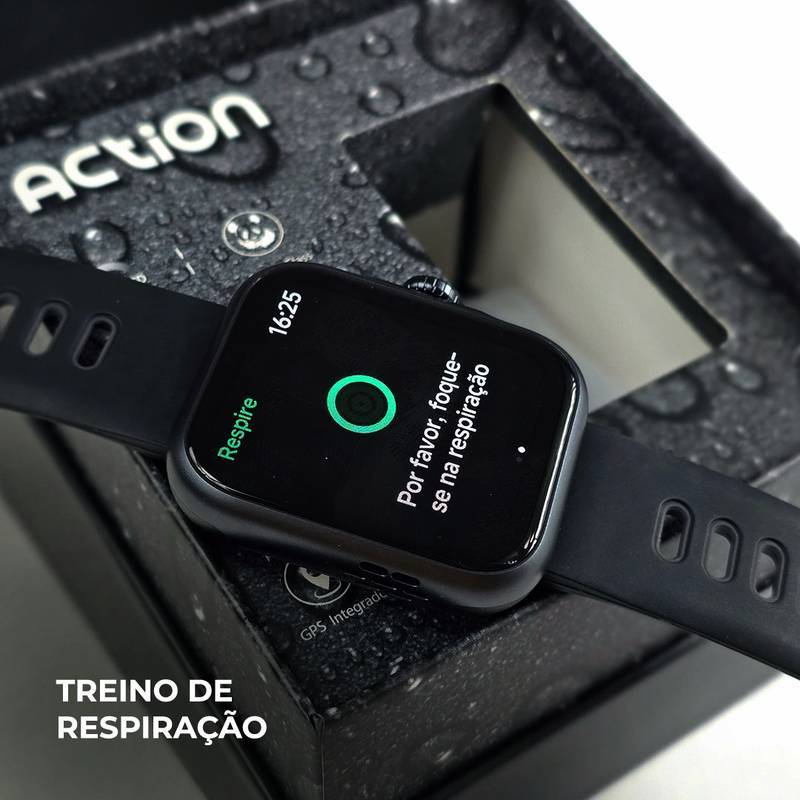 ACTION WEARZONE – Com ALEXA Integrada, GPS Embutido e 3ATM de Resistência