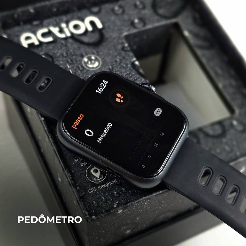ACTION WEARZONE – Com ALEXA Integrada, GPS Embutido e 3ATM de Resistência