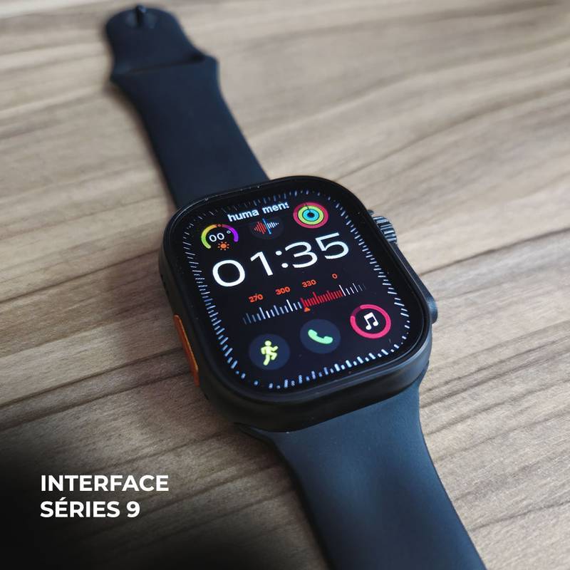 Smartwatch N10 Ultra 49mm | Kit com 4 Pulseiras | Ligações + Funções Premium