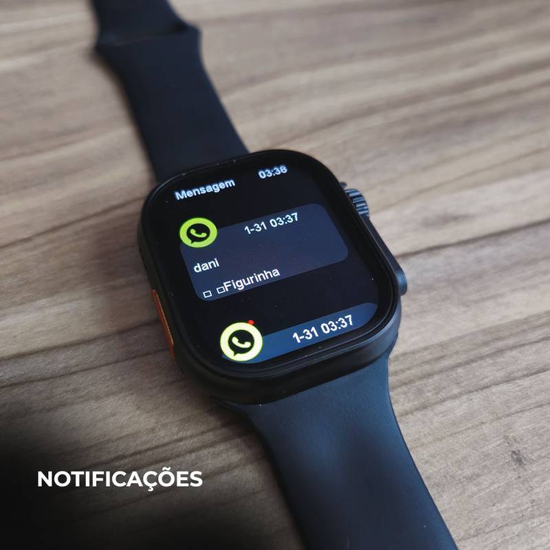 Smartwatch N10 Ultra 49mm | Kit com 4 Pulseiras | Ligações + Funções Premium