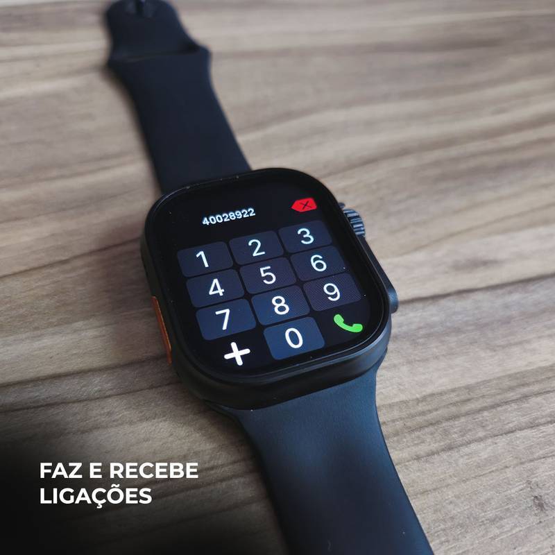 Smartwatch N10 Ultra 49mm | Kit com 4 Pulseiras | Ligações + Funções Premium