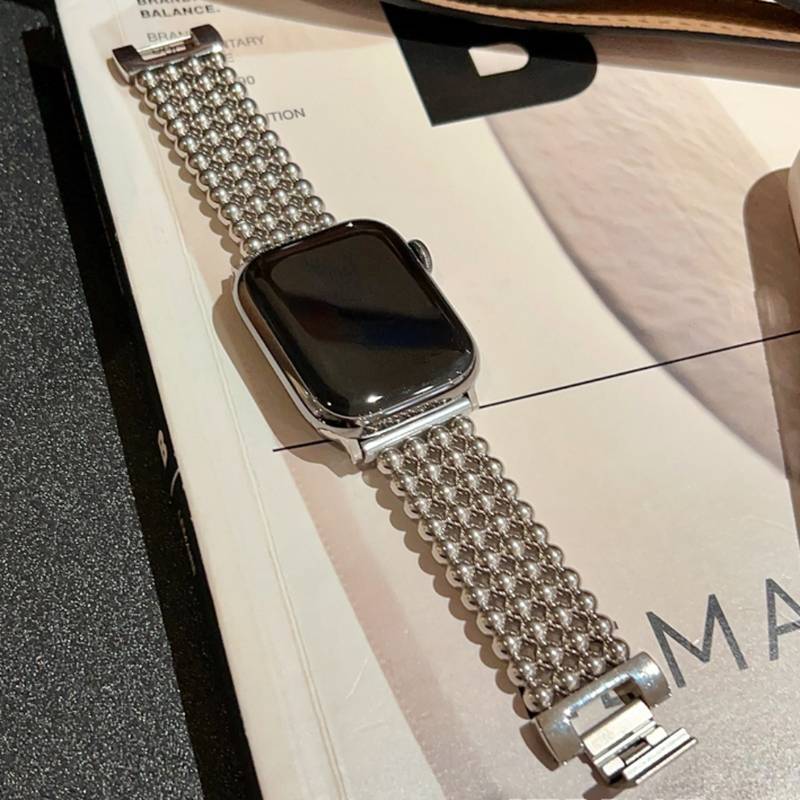 Pulseira de Aço de Luxo – Compatível com Apple Watch 38mm/40mm/41mm