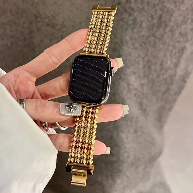 Pulseira de Aço de Luxo – Compatível com Apple Watch 38mm/40mm/41mm