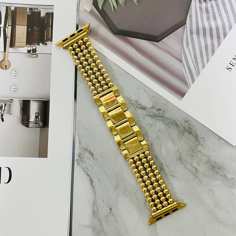 Pulseira de Aço de Luxo – Compatível com Apple Watch 38mm/40mm/41mm