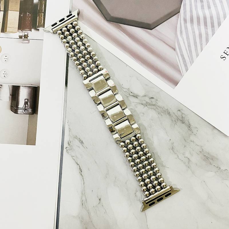 Pulseira de Aço de Luxo – Compatível com Apple Watch 38mm/40mm/41mm
