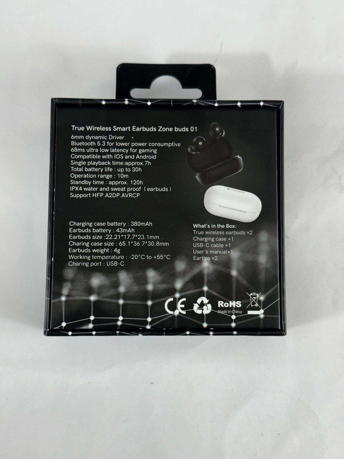 ZONE BUDS 01 | ENC | IPX4 | ULTRA LOW LATENCY