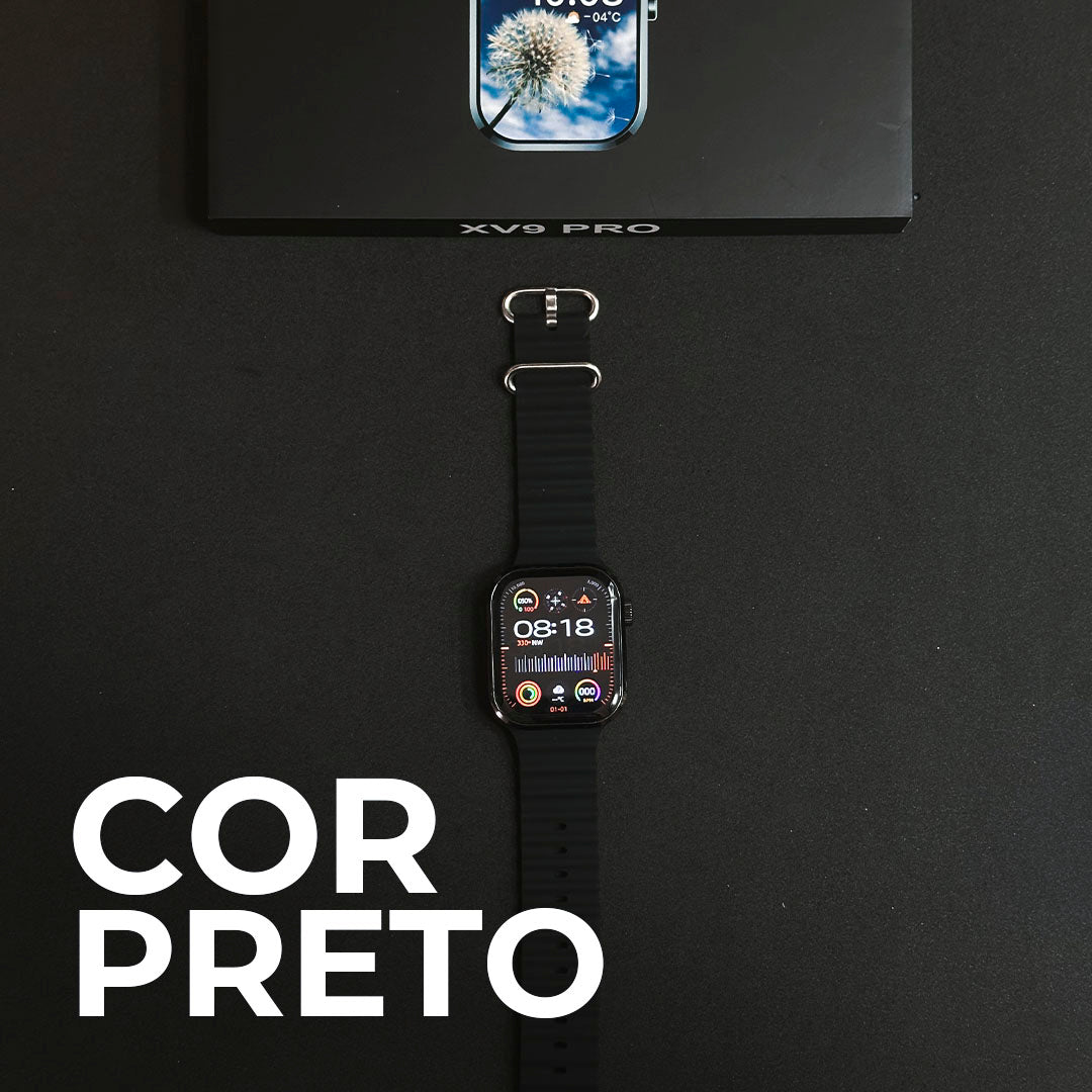 XV9 PRO Smartwatch – Tela Nível AMOLED, CPU Dual Core, Design Exclusivo e 2GB de Armazenamento