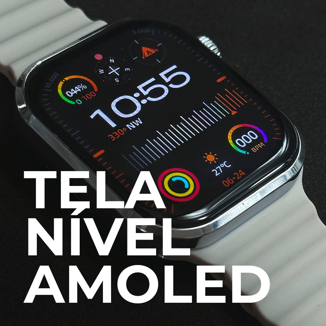 XV9 PRO Smartwatch – Tela Nível AMOLED, CPU Dual Core, Design Exclusivo e 2GB de Armazenamento