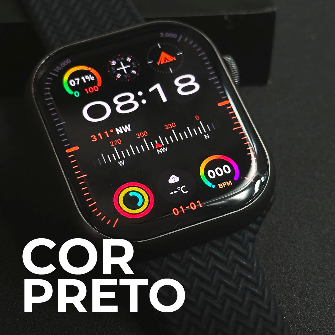 XW9 PRO Smartwatch – Tela AMOLED Ultra HD, 2GB de Armazenamento, CPU Dual Core, Ilha de Notificações e Função Dois Gestos