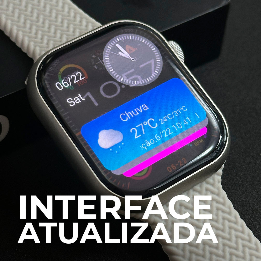 XW9 PRO Smartwatch – Tela AMOLED Ultra HD, 2GB de Armazenamento, CPU Dual Core, Ilha de Notificações e Função Dois Gestos
