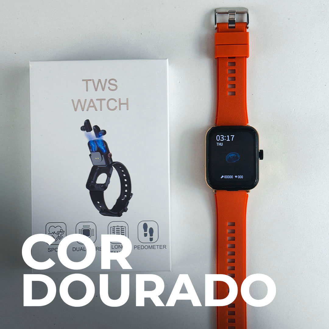 S6 Smartwatch + Fones Integrados – Inovação 2 em 1 com Estilo e Tecnologia