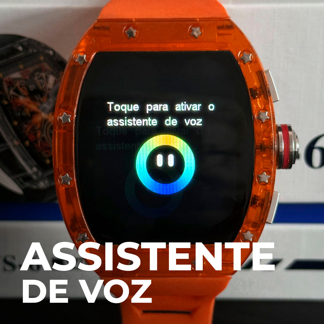 WS-6 Smartwatch | Design Premium com Estilo Richard Mille e Alta Performance