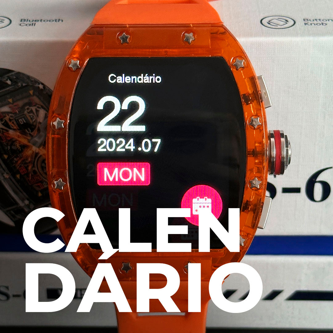WS-6 Smartwatch | Design Premium com Estilo Richard Mille e Alta Performance