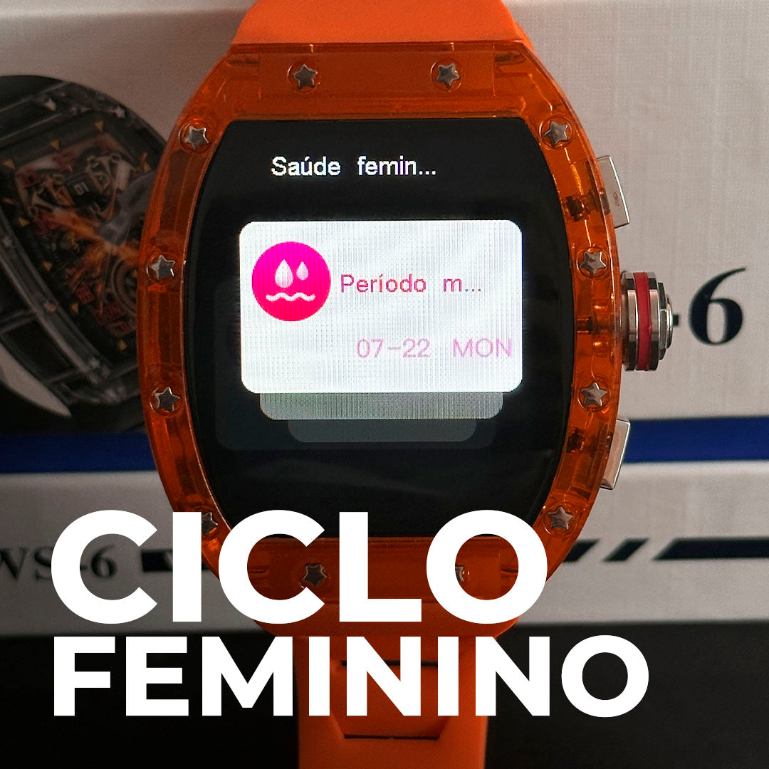 WS-6 Smartwatch | Design Premium com Estilo Richard Mille e Alta Performance