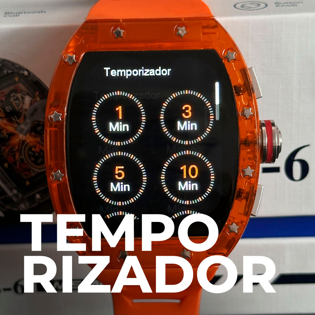 WS-6 Smartwatch | Design Premium com Estilo Richard Mille e Alta Performance