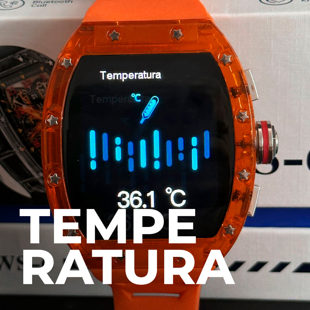 WS-6 Smartwatch | Design Premium com Estilo Richard Mille e Alta Performance
