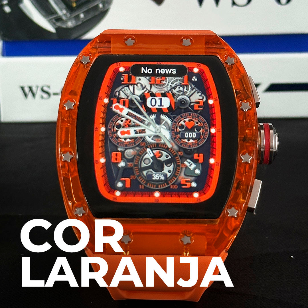 WS-6 Smartwatch | Design Premium com Estilo Richard Mille e Alta Performance
