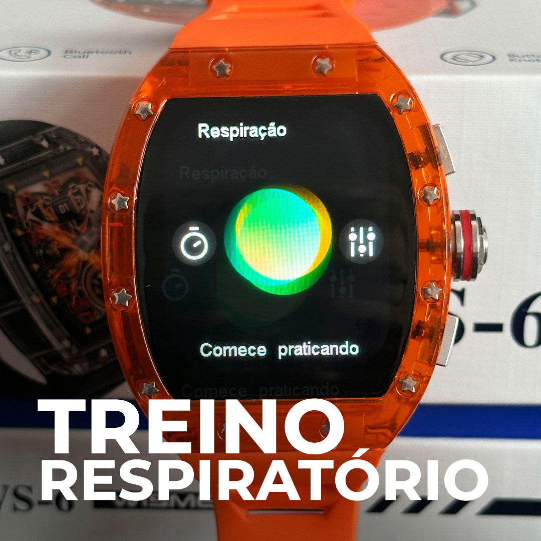 WS-6 Smartwatch | Design Premium com Estilo Richard Mille e Alta Performance