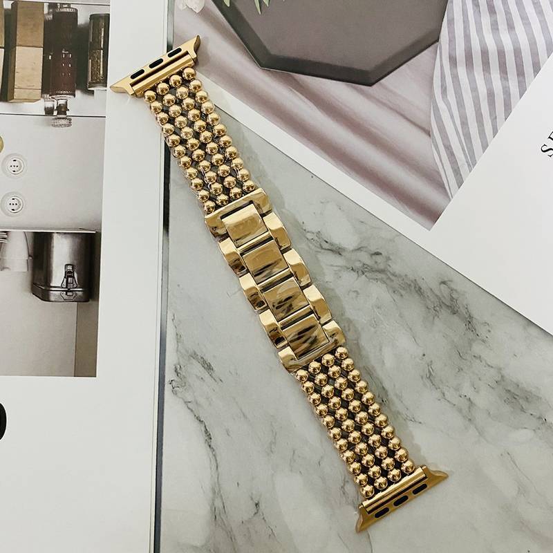 Pulseira de Aço de Luxo – Compatível com Apple Watch 38mm/40mm/41mm