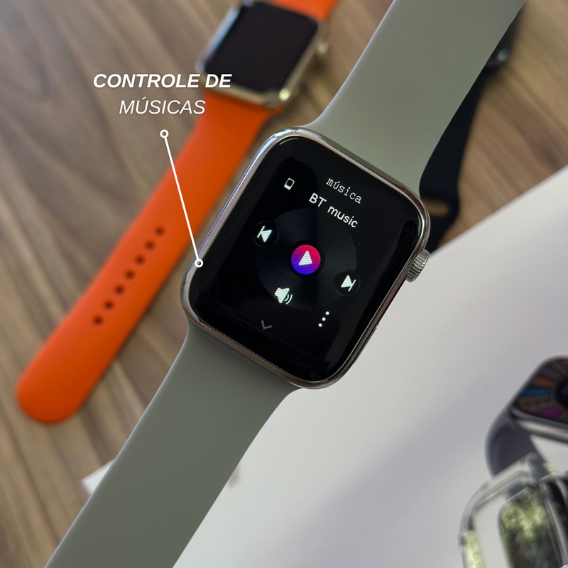 H9 Smartwatch 45mm + Capa + 3 Pulseiras