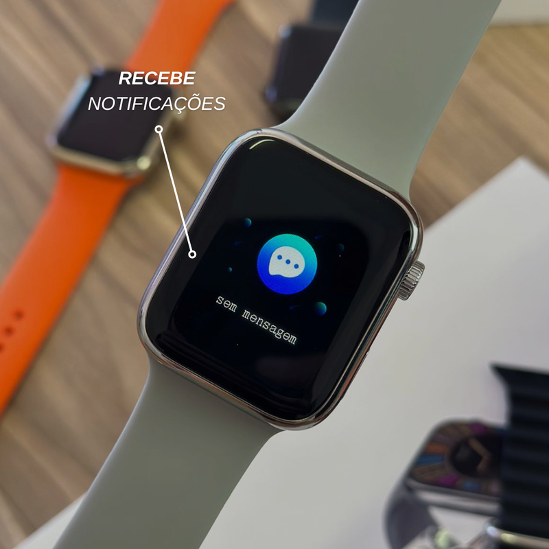 H9 Smartwatch 45mm + Capa + 3 Pulseiras