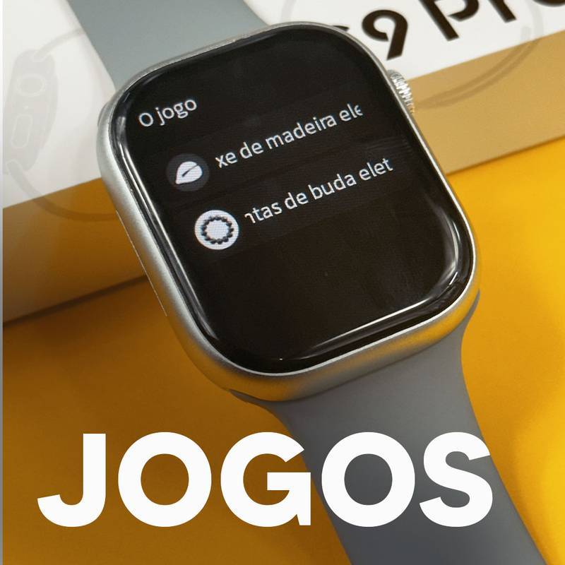 S9 PRO – Série 9 | Smartwatch Custo-Benefício 45mm + Pulseira de Silicone Grátis