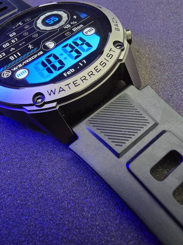 WEARZONE BRAVE | GPS de Dupla Frequência | 5ATM | Resistência Militar IP69K