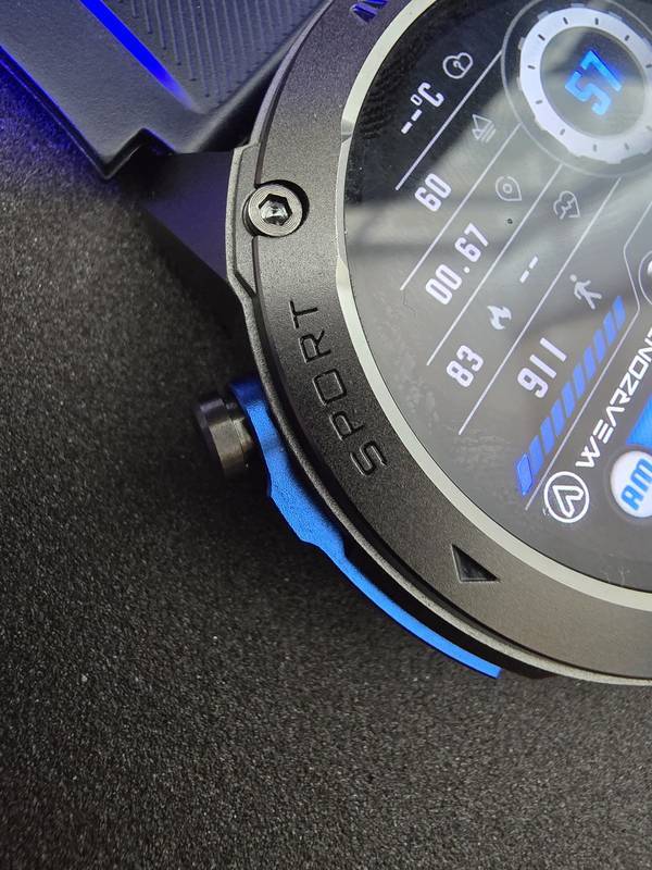 WEARZONE BRAVE | GPS de Dupla Frequência | 5ATM | Resistência Militar IP69K