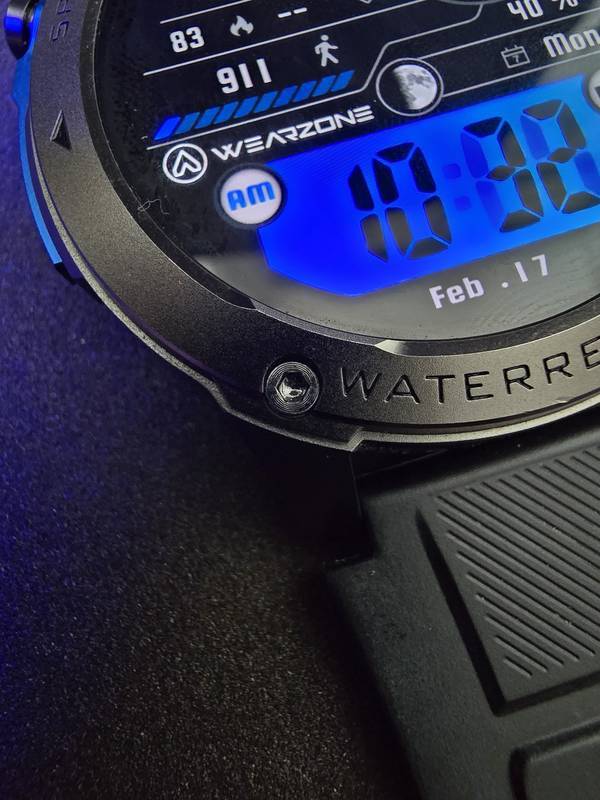 WEARZONE BRAVE | GPS de Dupla Frequência | 5ATM | Resistência Militar IP69K